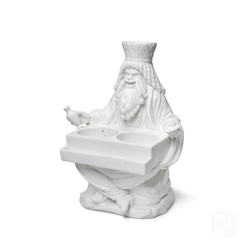 A very rare Capodimonte white figure of Zeus Serapis, circa 1755 - 图9